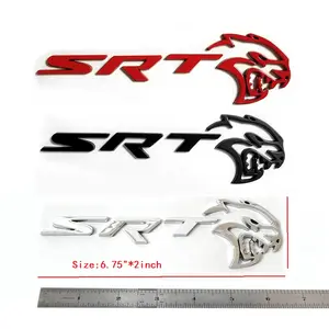 Hollow 3D Car Emblem, Exterior Sticker for 2021-2023 Dodge Charger SRT Hellcat Tailgate & Side