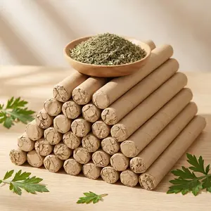 Natural Defense 20/30-Pack Organic Mugwort & Gastrodia Aromatherapy Sticks - Non-Toxic Mosquito Repellent & Sleep Aid