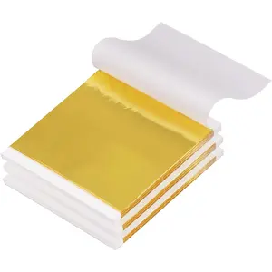 300 Sheets Imitation  Leaf, Foil Sheets for Art, Flakes Painting Gilding Crafting Decoration (5.5" x 5.5")