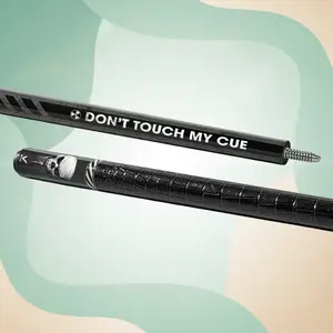 EVO Outlaw Pool Cue – Glass Fiber Shaft, Carbon/Glass Fiber Butt, Synthetic Leather Wrap, 12.5 mm TIME 3 Tip, 29" Shaft & Butt, 19–19.5 oz, Ultra‑Stiff 3/8‑10 SS Joint, Weight Adjustable