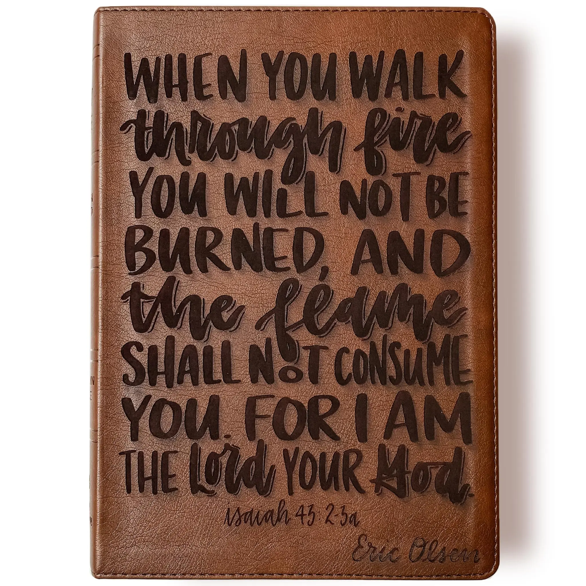 Personalized NASB 1995 Reference Bible - When you Walk Through Fire - Add a Name for FREE - CUSTOM
