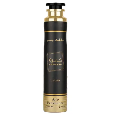 Lattafa Khamrah Air Freshener - Amazing Scented Home Air Freshener - With Notes of vanilla, Cinnamon   (Pack of 1) Home Aroma Perfume Fragrance, 300Ml, Long-Lasting