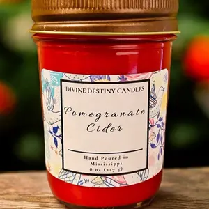 Pomegranate Cider 8 oz Candle