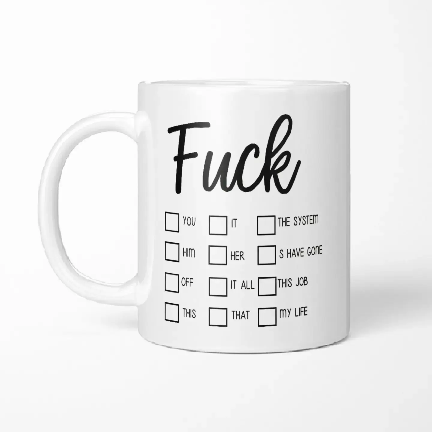 11 Oz Sturdy Office Coffee Mug - Stylish Kitchen Drinkware, Ideal Gift for Office Workers, Daily Use