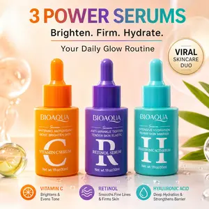 Retinol Facial Serum with Hyaluronic Acid - 1 oz/30 ml, Smooth, Silky, Gentle for Sensitive Skin, Firming, Evening Skin Tone, Hydrating, Radiant Moisture, Daily Use