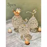 Crystal Metal Pineapple Tabletop Decor, Handmade Crystal Candle Holder, Hollow Fruit Decoration for Home, Party, Wedding, Holiday, Bar, Ornaments, Decoration Items, Candle Holders For Table Centerpiece