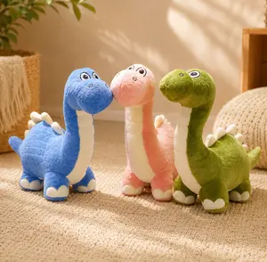 Realistic Long-Necked Brachiosaurus Plush Toy, Jurassic-Themed Home Decor Doll Ornament, Dinosaur Party Gift
