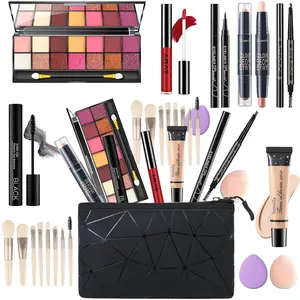 Makeup Set for Women, Makeup Kit for Women Full Kit, Travel Makeup Set, Makeup Gift Set for Girls, 14-Color Eyeshadow Palette, Lip Gloss, Eyebrow Pencil, Contour Stick, Face Make up 03