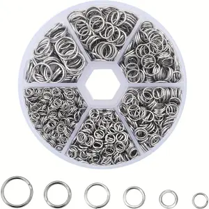 1box O-ring Connector Metal Open Jump Ring for DIY Handmade Bracelet Earrings Necklace Connector Rings Diy Jewelry Making