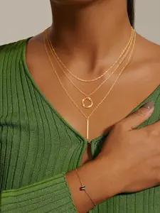 Layered Pendant Necklace Design, Fashionable Clavicle Chain, Versatile Necklaces for Women, Stylish Layering Jewelry, Dainty Layering Jewelry