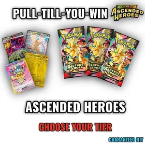 PULL-TILL-YOU-WIN- POKEMON ASCENDED HEROES Booster Packs *LIVE RIP*