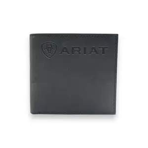 Men's Ariat Bi-Fold Wallet - Black Embossed Logo