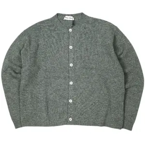Pre-owned miu miu Wool Small Leather Goods Virgin Cardigan