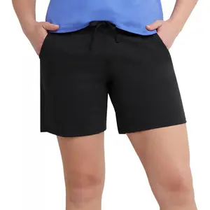 Women's Jersey Pocket Shorts, Drawstring Cotton Jersey Shorts, 7" Inseam