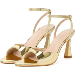 High Heels for Women Pointed Open Toe Strappy Chunky Block Heels Ankle Strap Stiletto Kitten Heeled Sandals Wedding Bridal Party Prom Sexy Dress Shoes