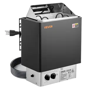 VEVOR Sauna Heater, 2KW AC 120V Electric Sauna Stove, Dry Steam Bath Saunas Stove with Pre-Drilled Bracket, Fit 52.9 to 88.2 CU.FT Saunas Rooms, Steam Bath Stoves for Home, Commercial, Leisure Venues