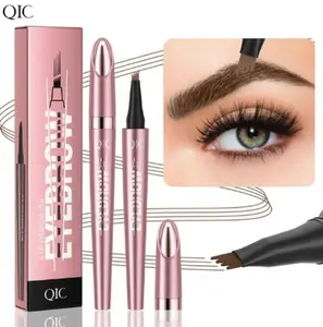 Waterproof Micro-Color Eyebrow Pencil NaturalLook 4 Tip Design for All Skin Types Perfect for Everyday Use