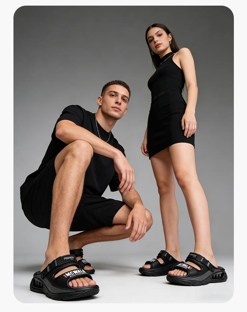 One-Step Slip-On Slippers Can Be Used As Sandals Indoor Outdoor Air Cushion Shock Absorption Comfortable Non-Slip Lightweight Quick-Drying for Men & Women