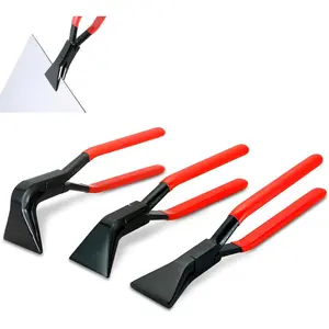 3- Sheet Metal Bending Pliers Set, Hand Seamers for Roofers, Plumbers, and Metal Processing Straight, 45? & 90? Metal Bender Tool