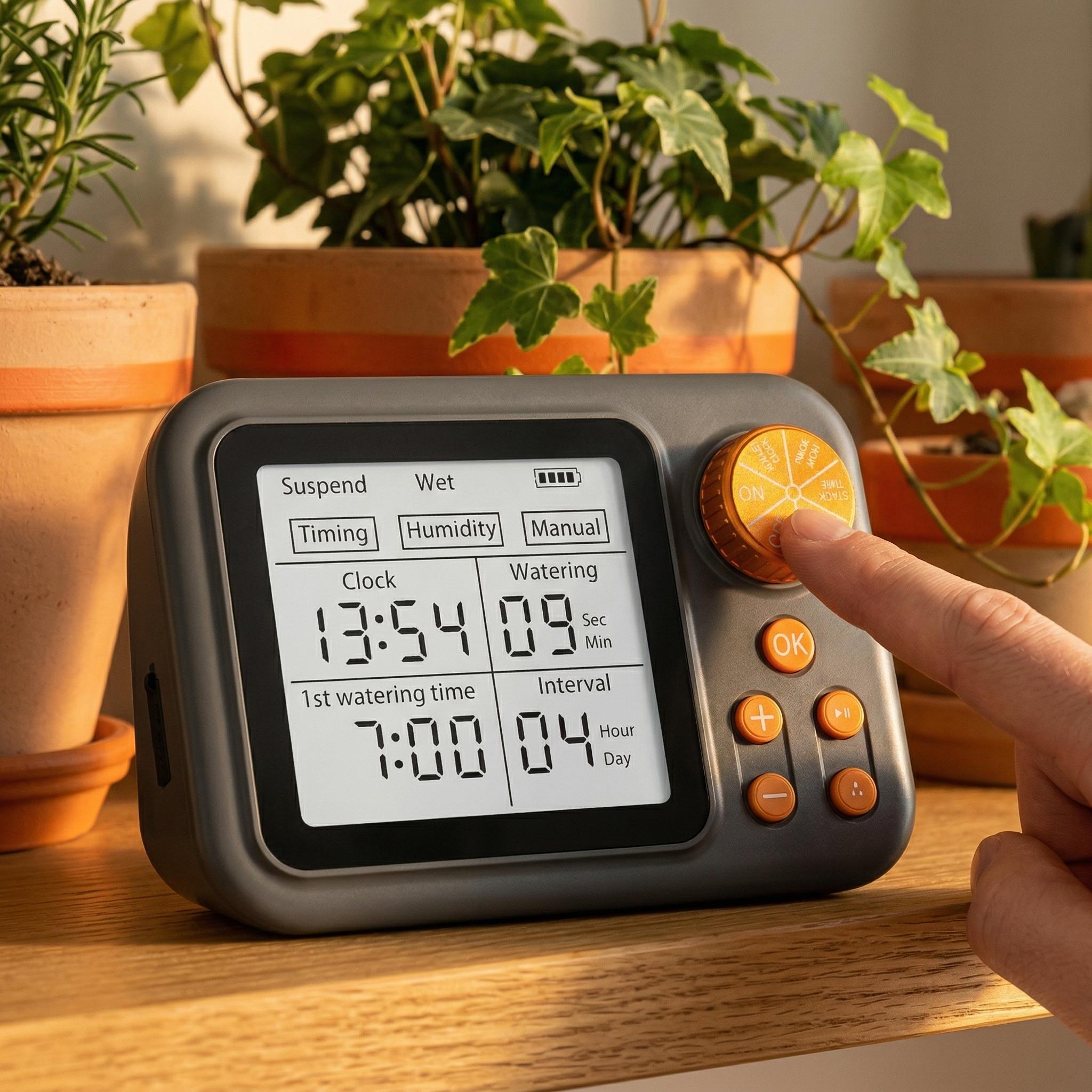 Large Display Automatic Plant Waterer Indoor for Pot Plants,Cycle & Soak Mode Vacation Self Watering Drip Irrigation System Device Kit Office Patio Greenhouse Grow Tent Water 10-15 Plants Large Display Automatic Plant Waterer Indoor for Pot Plants,Cycle & Soak Mode Vacation Self Watering Drip Irrigation System Device Kit Office Patio Greenhouse Grow Tent Water 10-15 Plants