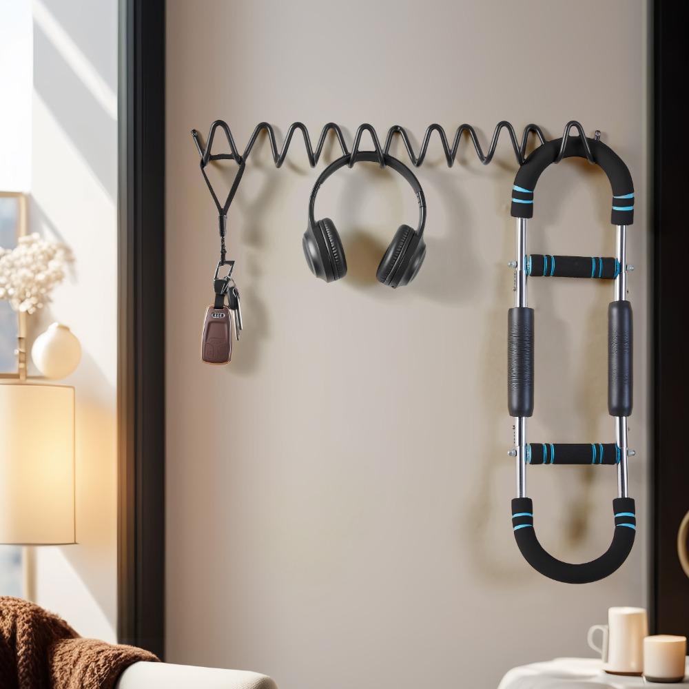 1pc Norse-style 3/4/5/6 Hook Wavy Coat and Scarf Hook | Exquisitely Crafted, Wall-Mounted Metal, Perfectly Combining Storage and Aesthetics, Suitable for Family Organization, Hotel Decoration, Clothing Store Display and Gifts