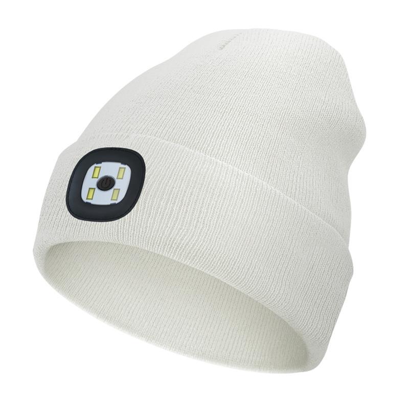 Bluetooth Beanie with Light, Unisex USB Rechargeable  LED Flashlight Hat with Cordless Headphones, Unique Christmas Birthday Gifts for Men Husband Teen Warm