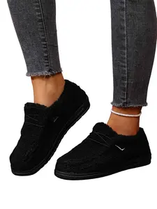 New Casual Women's Sport Shoes, All-Season Slip-On Sneakers, Slip On Style, Lightweight Comfortable Eva Sole, Textile Upper, Fashion Driving Shoes