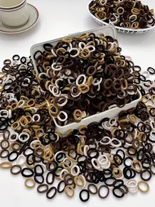 500pcs Women's Multi-Color Small Hair Ties Set, High Elasticity, Ponytail & Braids, Simple Versatile, Suitable for Daily Casual Use