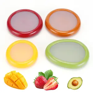 Avocado Saver and Tomato Holder - Set of 4 Reusable Storage Containers for Fridge - Ideal for Garlic, Onions, Lemons, and Potatoes