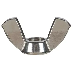 Hillman 830010 0.375 in. Wing Nuts Stainless Steel -