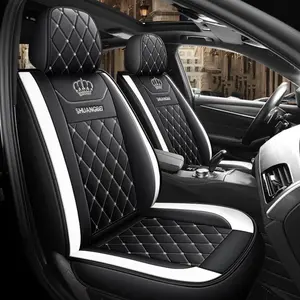 universal seat covers for cars & SUVs, Car Seat Protectors, soft touch PU leather, front seat cushion, fully enclosed design, breathable anti slip waterproof protective pad, Full Coverage, Car Seat Cushions
