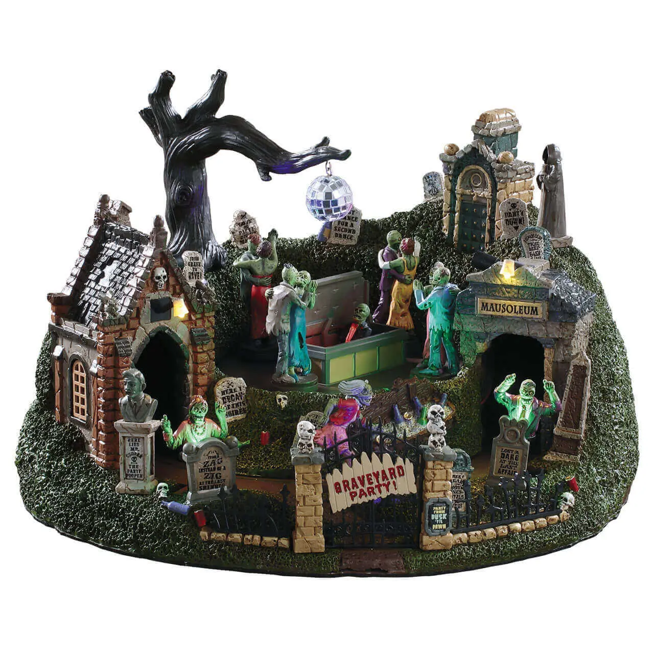 Lemax Graveyard Party Animated Sights and Sounds Building #94488
