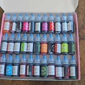 Food Coloring Grade Liquid Set 33 Edible Glitter Ultra-Vibrant Dyes for Bake,Cream,Icing,Cookie,Cake Decorating,DIY Projects 0.25 Fl Oz Macaroons Nata