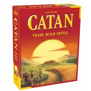 Klaus Teuber Catan Card Trade Build Settle Board Game Cards BGG Full English Family Party Game Interactive Strategy Child Toys