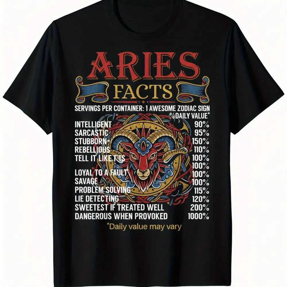 Limited-Edition Retro 1968 Aries T-Shirt – Vintage Astrology Design, Featuring the Aries Symbol and Traits, Stretchy Slim, National Ice Cream Day