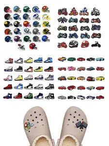 Kids' Sports Accessories Set, Fashionable Cartoon Pattern, Includes Safety Helmet, Racing Car, Sneakers, Vintage Cars, Party Gift