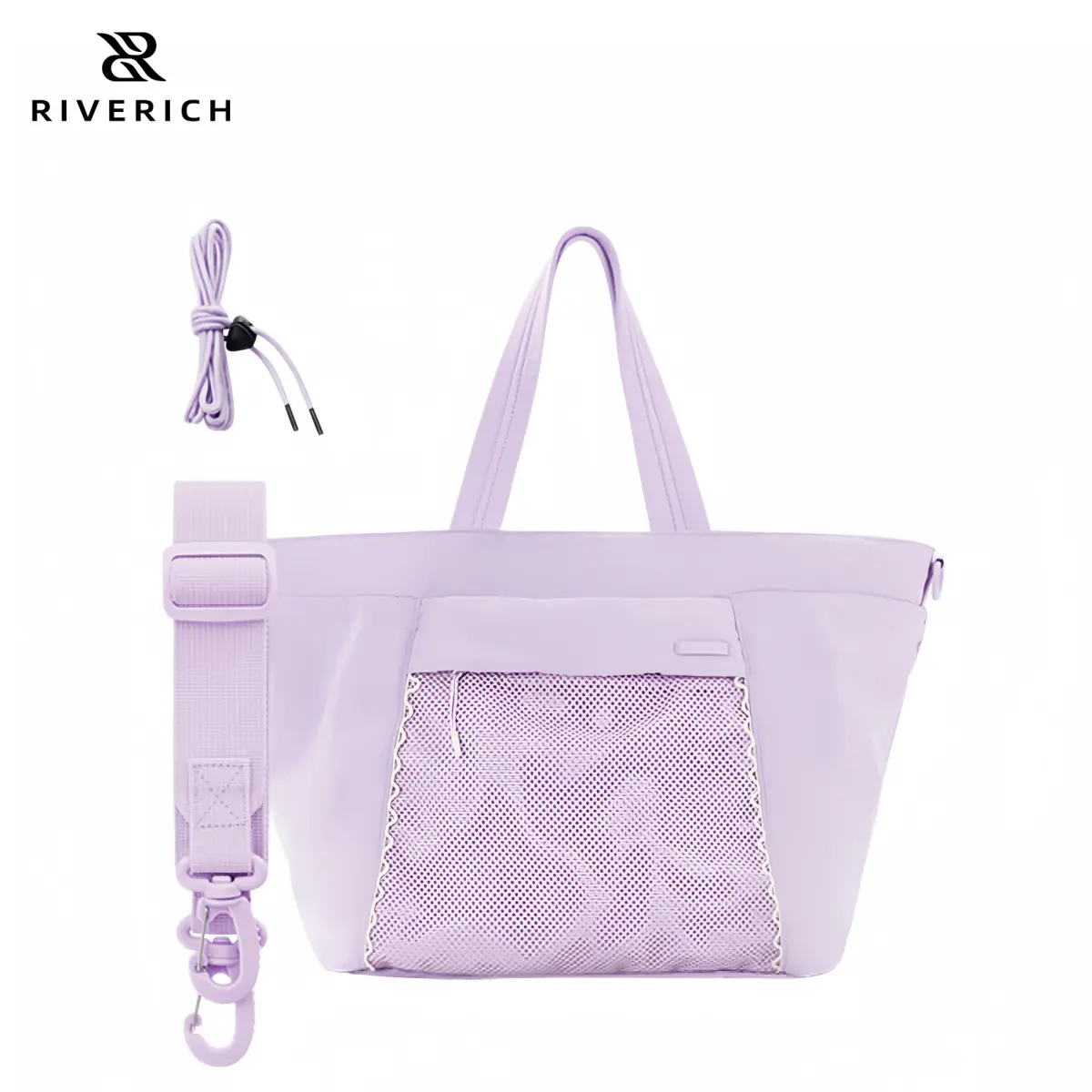 RIVERICH Lightweight Foldable Nylon Tote Bag - 3-in-1 Convertible Crossbody Shoulder Handbag for Travel, Work & Daily Use, packable water-resistant carryall perfect as a travel daypack, commuter work bag, shopping tote, weekend getaway essential