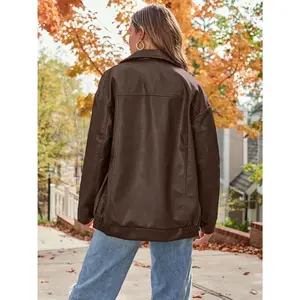 Womens Leather Jackets Faux Suede Fall Fashion Motorcycle Coats Winter Outfits Clothes 2025