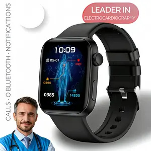 Smart ECG Health Monitoring Watch — Electrocardiogram/Non-invasive blood glucose measurement/HRV function/Blood pressure/Uric acid, cholesterol detection