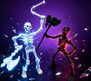 Perfect for Dioramas! Articulated Skeleton Action Figure with Weapons