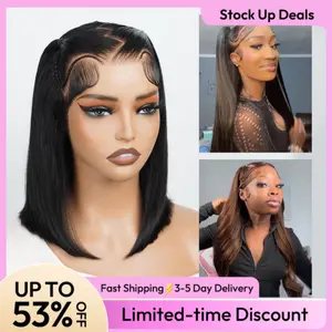 Asteria Hair Pre-Styled Straight 13x4 Glueless Ready to Go Lace Frontal Wig Human Hair Wigs Pre Bleached Beginners Glueless Wig #tiktokshopstockup