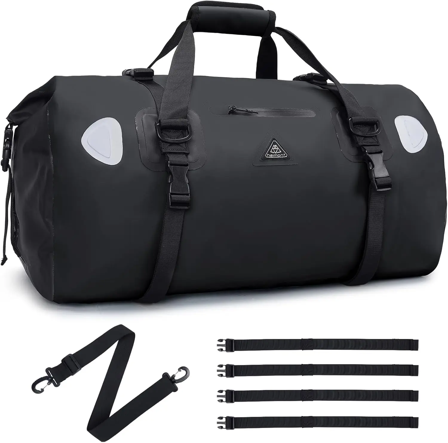 Duffel Bag Roll-top Dry Duffel Bag with Quick-fixed Straps for Motorcycling, Rafting, Boating, SUP, Kayaking, Travel, 50L/70L