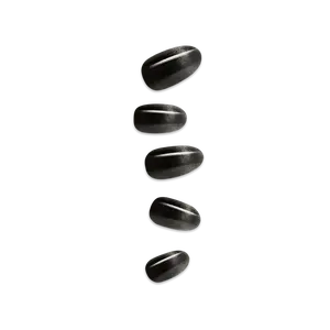 colorFX by Impress No Glue Fake Press On Nails - Best Wishes | Solid, Black, Medium, Oval, Manicure