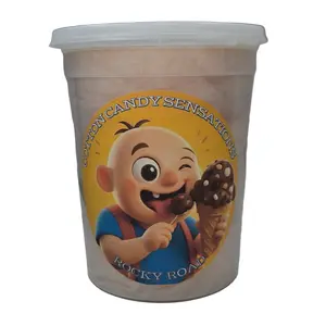 Rocky Road Gourmet Cotton Candy - Cotton Candy Sensations 200+ Flavors (Chocolate, Marshmallow and Peanut)