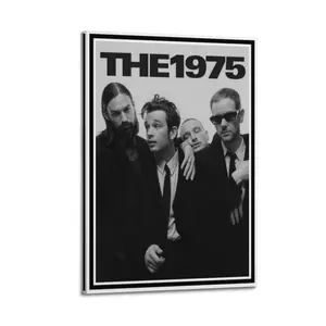 The 1975 Poster for Bedroom Aesthetic Canvas Wall Art Living Room Posters Painting Picture Print Modern Family Decor Artist Bathroom Poster