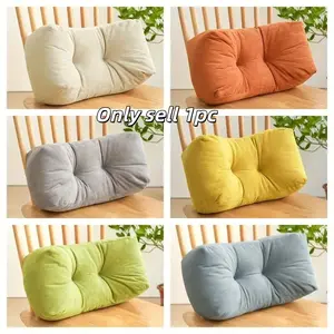 Luxurious Lumbar Support Pillow, Student Backrest Cushion, Office Nap Seat Pad, Comfortable Ergonomic Design for Home & Office Use
