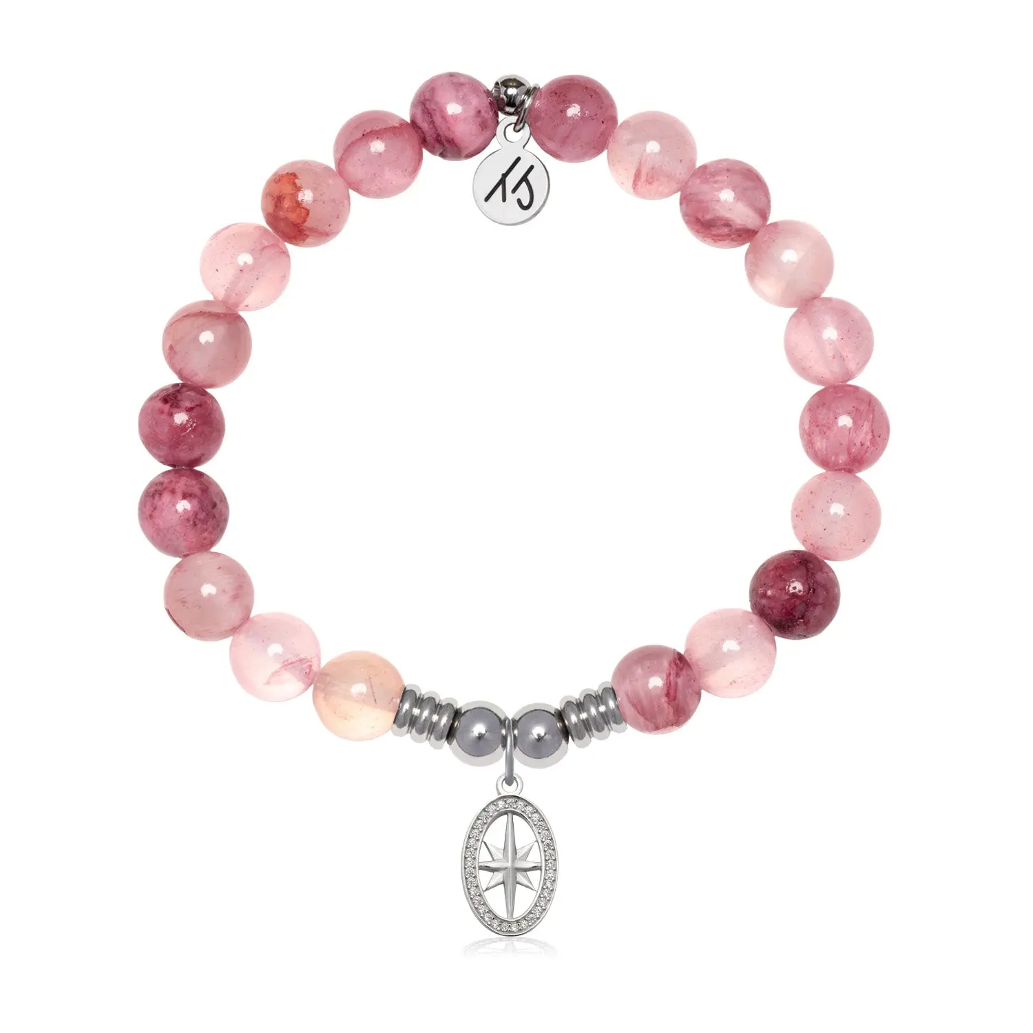 Unstoppable Charm with Pink Chalcedony Gemstone Bracelet