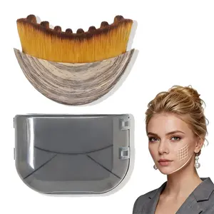 Face Lymphatic Contour Brush for Jawline & Chin Sculpting Dry Brushing Massager for Lymphatic Drainage & Facial Fatigue Relief Ergonomically Designed to Fit The Skin Precisely 1PCS Beauty Roller Daily