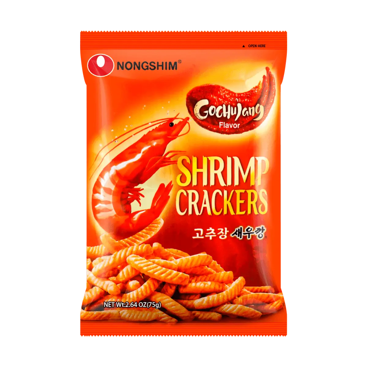 Nongshim Korea Shrimp Crackers Spicy Korean Flavor 75g - Viral Snack Food
