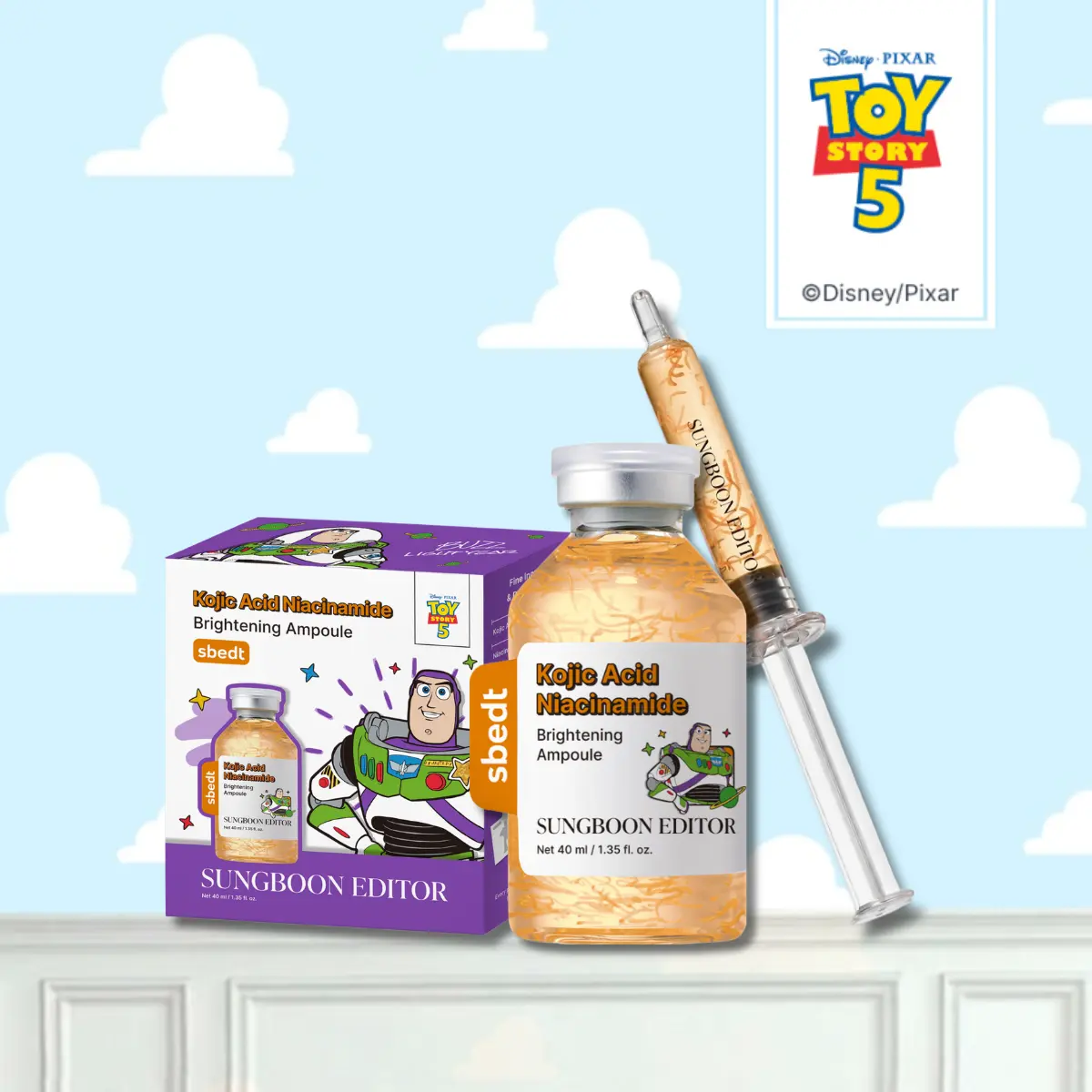[Toy Story x Sbedt] Kojic Acid Niacinamide Ampoule l For Dark Spot Care Exfoliating Niacinamide Dead Skin Korean Skin Care for Even Skin Tone
